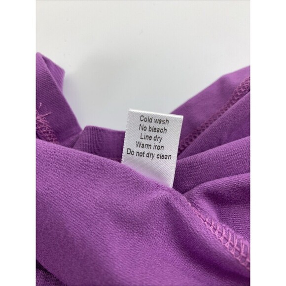 BOGO Lesley Evers Purple V-Neck Tee Short Sleeves Viscose Stretch Womens Small - Picture 7 of 10